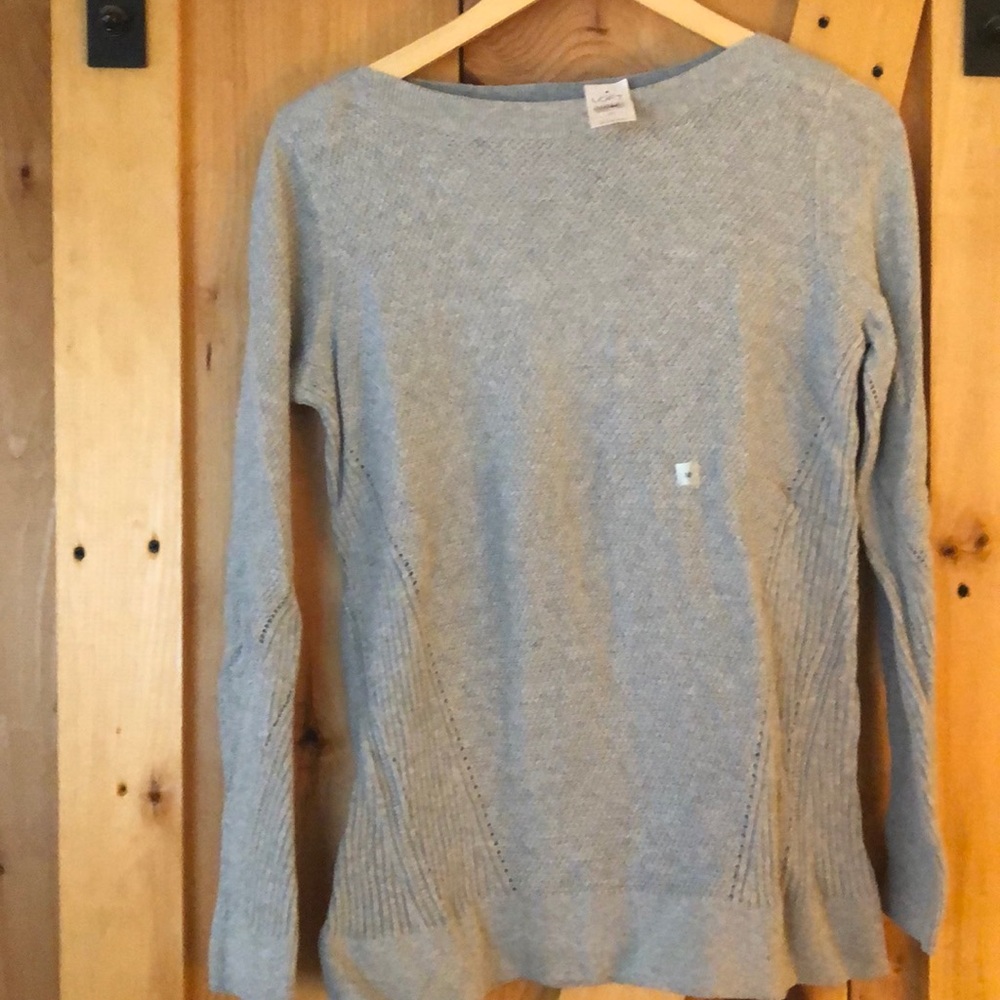 Ann Taylor Loft Grey Boatneck Sweater Size M NWT
